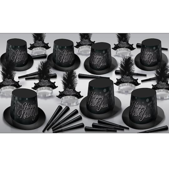 Beistle 88809-50 Blackout Year for 50 Party Supplies, Assorted Color - Pack of 12